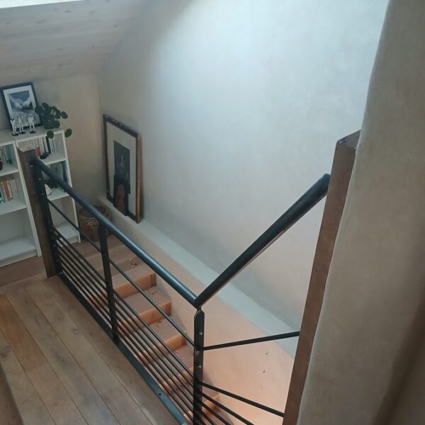 l atelier KURUN métallerie courante intérieur cotes d'armor pleneuf saint alban erquy lamballe garde corps rénovation palier escalier bâti ancien