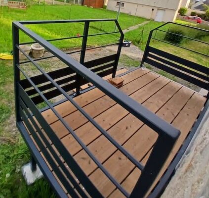 l'atelier kurun, côte d'Armor, métallerie, courante, garde corps, escaliers terrasse, portail, coulissant, pleneuf val andré, erquy,